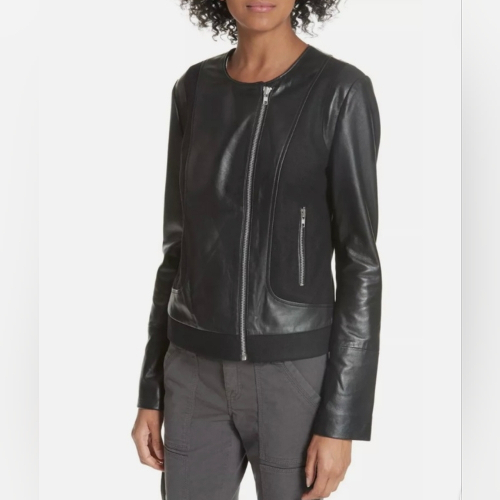 Joie Leather Jacket (Size M)